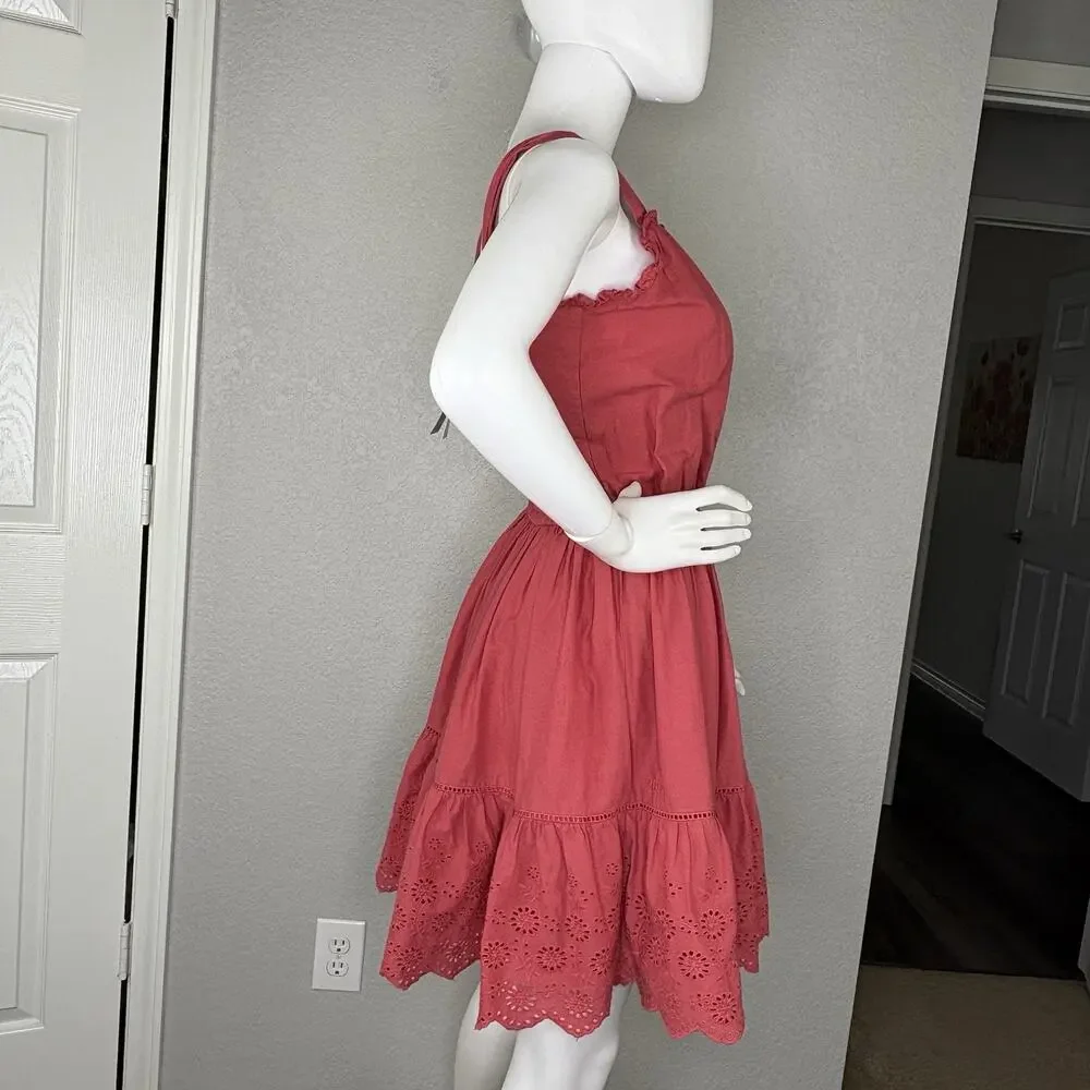 NWT Polo Ralph Lauren Girls Sundress Eyelet Cotton Cottage Coquette Size 14